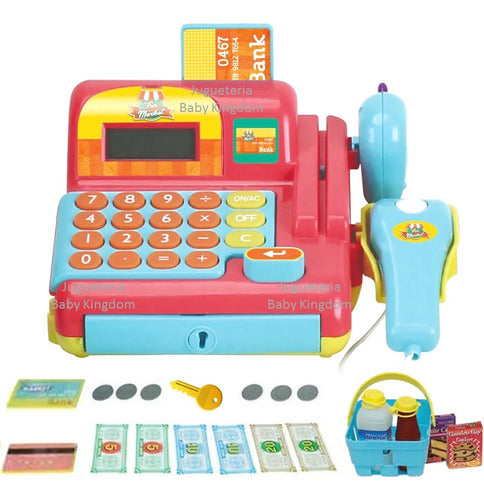 FUN MARKET Supermarket Toy Cash Register for Kids Ages 3-7 2