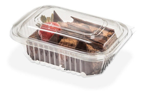 Disposable Plastic Trays 102 with Hinged Lid (x 50 Units) 0