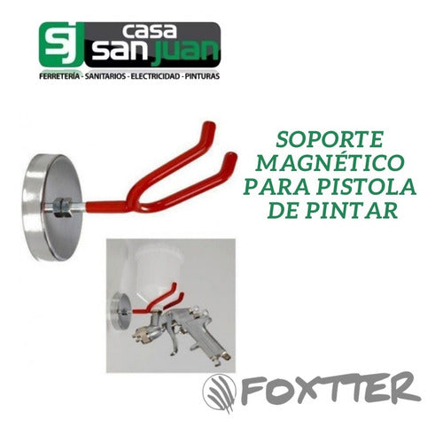 Soporte Para Pistola Soplete Pintar Hvlp Magnetico Foxtter 1