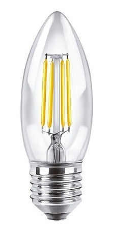 Macroled Filament LED Candle Lamp 4W Deco Cool Warm E27 3