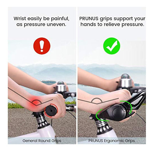 Prunus Ergonomic Anti-Slip Bicycle Grips 1