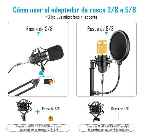 ACC Adaptador De Rosca Metálico 3/8 A 5/8 1