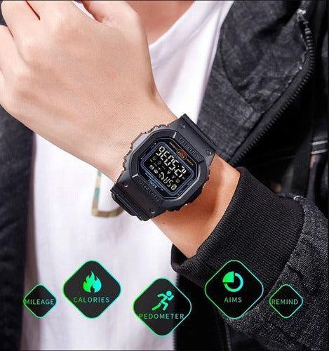 Skmei 1629 Smartwatch with Pedometer, Distance, Calories, and Bluetooth Features 19