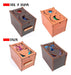 Dye 10 Wooden Tea Boxes with 2 Compartments Souvenir Fibrofacil C/té 3