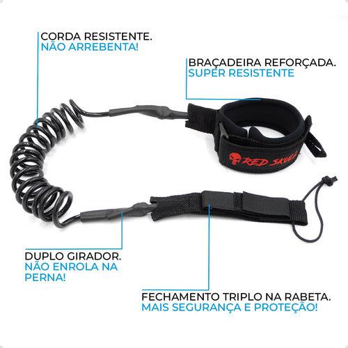 Cordinha Prancha De Body Leash De Braço Prancha De Surf 2