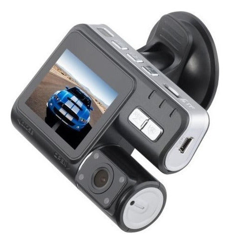 Lente Dual Dash Cam 2  Hd 1080p Coche Vehículo Cámara De Víd 4