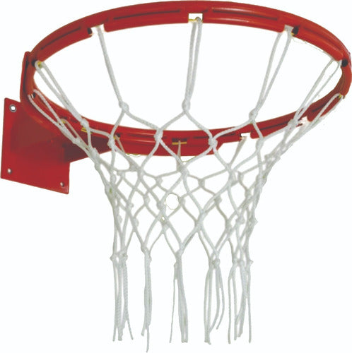 Professional Fixed Reinforced Solid Basketball Hoop with Net 0