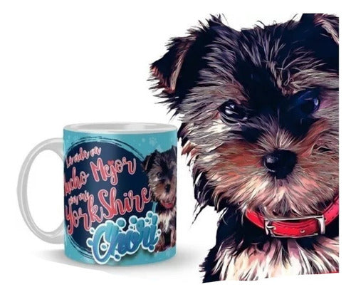 Plantillas Sublimación Tazas - Mascotas Perros Cachorros 0