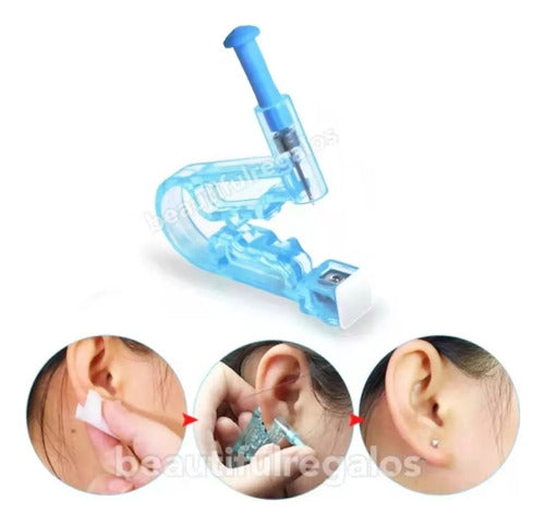 Ear Piercing Gun with Opening Rings Included 1