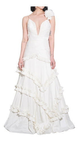 Gladys-T Dress: Wedding / Party / 15 Years Tafeta Draped Dress 0