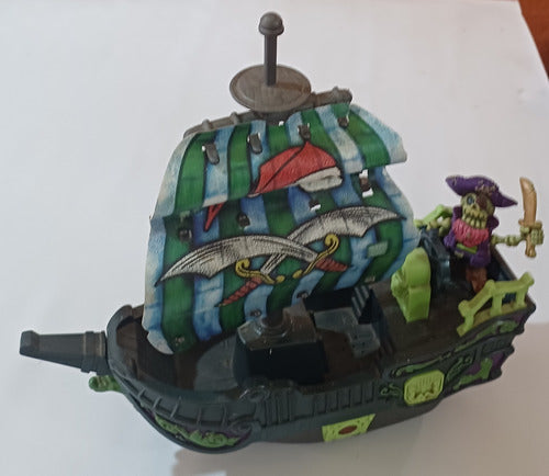 Navio Pirata Com Som Play Set - Funcionando - Com Figura 1