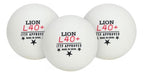 Kit 3 Bolinhas Tenis De Mesa Lion L40+ Ittf 3 Estrelas 0