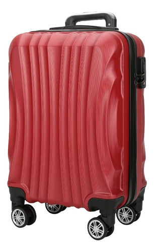 Small 20-Inch Cabin Travel Tech Suitcase with 360° Spinner Handle - Premium Travel by Happy Buy 0