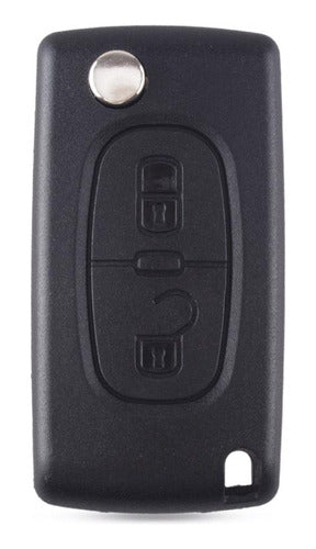 Car Key Case + 2-Button Key Map VA2 S/ Battery Holder CE0523 0