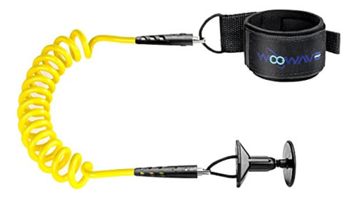 Woowave Bodyboard Leash Wrist Surf Leash Coiled 0