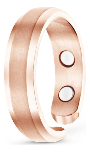 Smarter LifeStyle Elegant Titanium Magnetic Therapy Ring 5