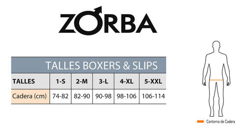 Zorba Pack X3 Boxer Sin Costura Algodon Rayado Art Z140 4