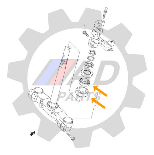 Rolamentos Caixa Direção Suzuki Intruder 1400 1
