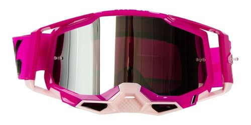 100% Racecraft 2 Silver Mirrored Goggles 2