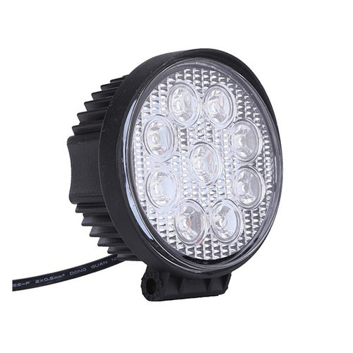 Faro Auxiliar Led De Alta Potencia 27w Redonda 0