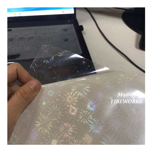 Laminado En Frío A4 Holográfico X 20 Unidades Mod. Fireworks 4