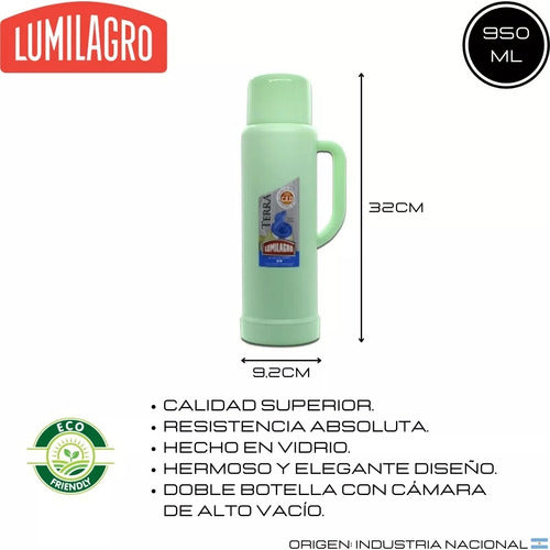 Lumilagro Terra Pastel Colored Cebador Thermos 7