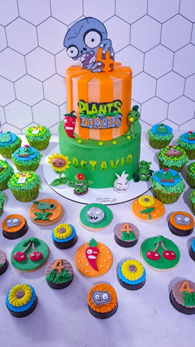 Que Pena Cortarla Tortas Decoradas Plantas Vs Zombies 7