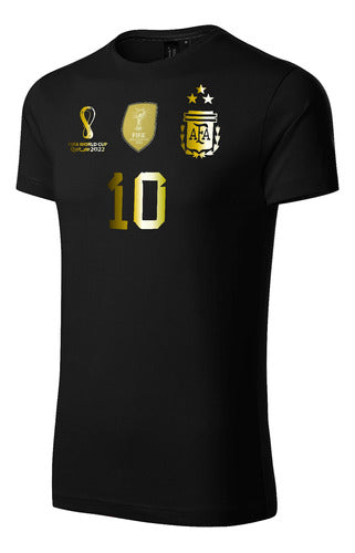 Argentina National Team Messi World Cup Qatar 2022 T-Shirt 0