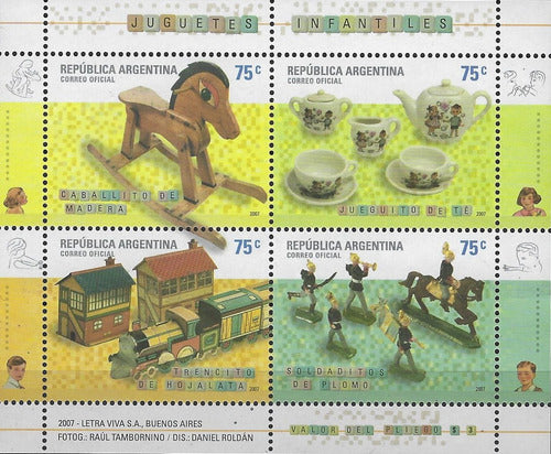 Lote1515 Argentina Año 2007 Hb 177 Jugetes Infantiles Mint 0