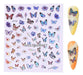 Self-Adhesive Nail Stickers - Butterflies - Nail Art 129