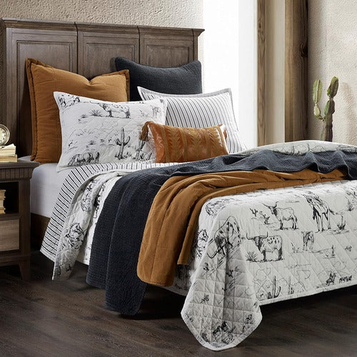 Paseo Road by HiEnd Accents | Ranch Life 2 Piece Quilt Set 0