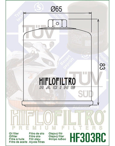 Filtro Aceite Hiflofiltro Honda Xrv 650 Africa Twin 88 - 90 2