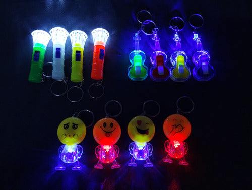 Led Moments Luminous LED Keychain Party Souvenir Toy Combo X 25 6