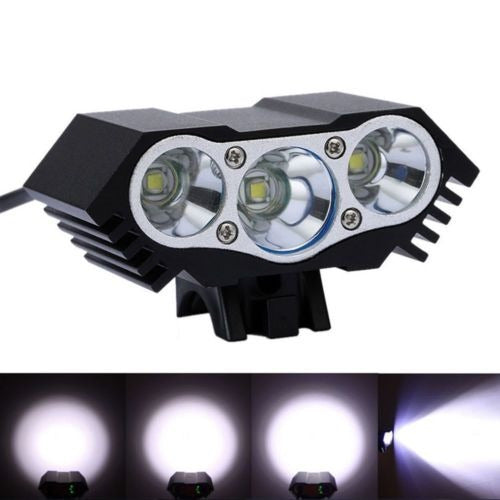 12000lm 3 X Cree T6 Led 4 Modos De La Lámpara De La Biciclet 0