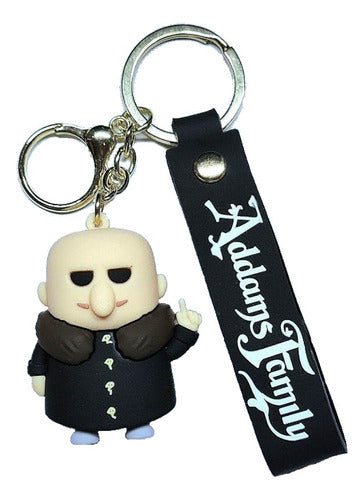 Adorables Llavero De Goma 3D PVC Correa Largo Maryordomo Locos Addams 1