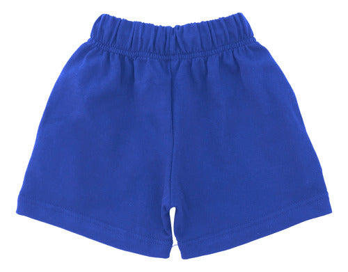 Rimbi® Short De Algodón Rústico Azul Francia - Talles 10 Al 16 1