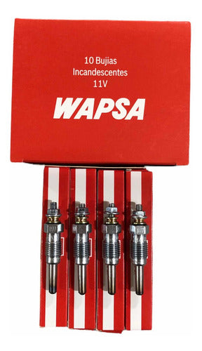 Wapsa Glow Plugs for Volkswagen Saveiro 1.9 Diesel 1998-2002 0