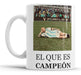 Nacional Taza De Cerámica Papu Gomez - El Que Es Campeón 0