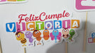 MuchoEvento Adorno Torta Deco Feliz Cumple Bichikids Personalizado 5