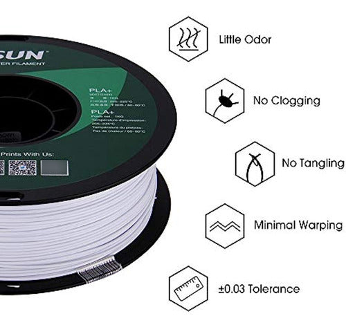 Filamento De Impresora 3d Esun Pla Pro (pla +), Precisión Di 2