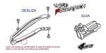 UFO Chain Guide and Slider Kit for Yamaha YZ YZF 125 250 450 09-16 2