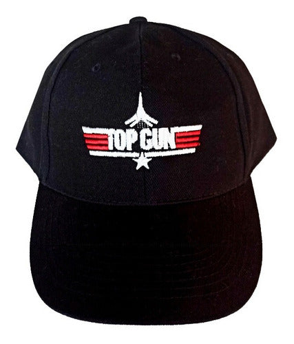 Gorra Bordada Top Gun Maverick Iceman Aviones Negra Adr 1