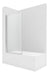 Mundo Silica Bathroom Shower Panel Blindex Safety Glass 3+3 170x80 6mm 0