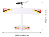 SAFIGLE Avión De Juguete De Estilo Goma Diy Para Exteriores 1