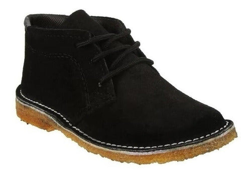 Izzi Bota Crepe Fray Mocho Invierno Cuero - Lopez Calzados 1