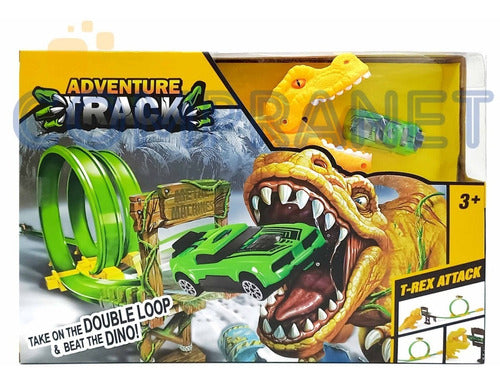 Dinosaur T-Rex Race Track with Ramp, Includes 1 Car - 11624 6