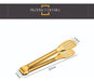 Decotech Multi-Purpose Kitchen Tongs 23cm Ice Fried Serving Gold 3