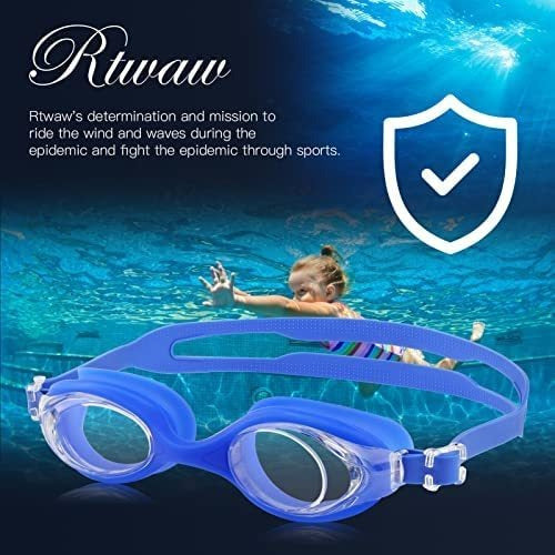 RTWAW Unisex Swimming Goggles - Blue 5