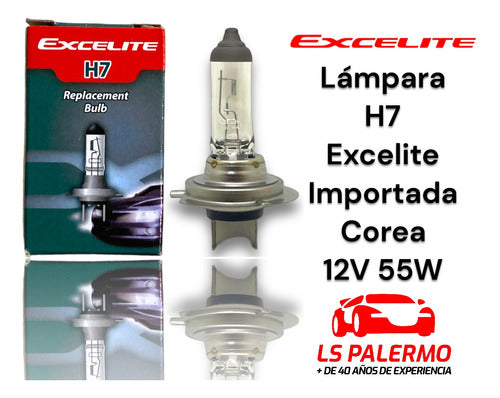 Lampara H7 12v 55w Halogena Original Excelite Corea 1