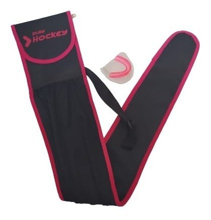 Hockey Bag with Adjustable Strap + Moldable Mouthguard + Free White Dimple Hockey Ball 0